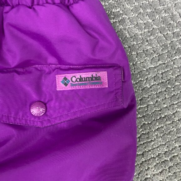 Vintage Columbia Snow Pants Women's Medium Purple Ski Snowboard Insulated - Picture 9 of 16